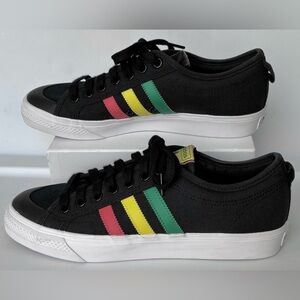 Adidas Nizza 'Tricolor Stripes' Sneakers Size 10 NWOB